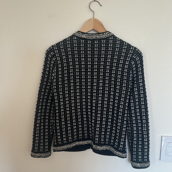 Alice + Olivia Georgia Embellished Tweed Sweater Jacket size xs/tp. - Picture 4 of 8